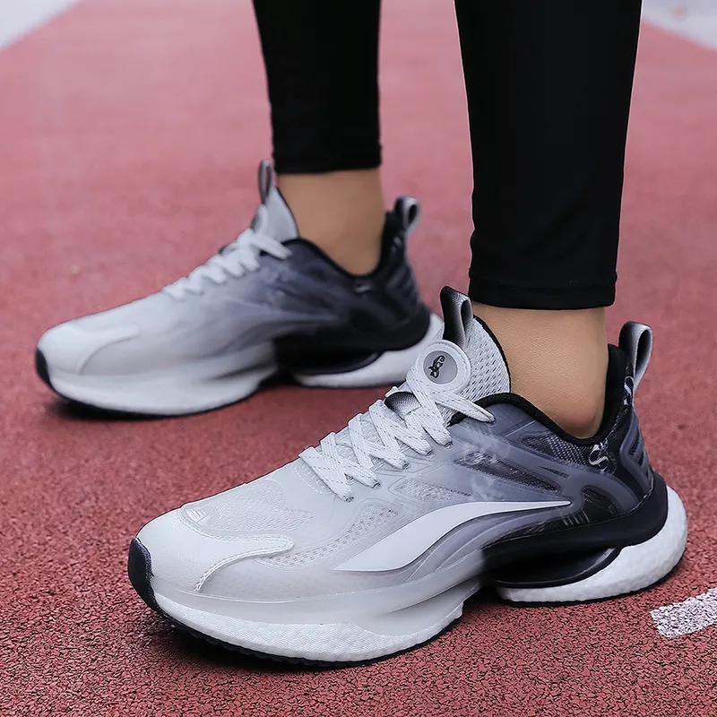 OFF WIERAH Slip Resistant Breathable Low Top Long Distance Running Running Shoes Unisex-15