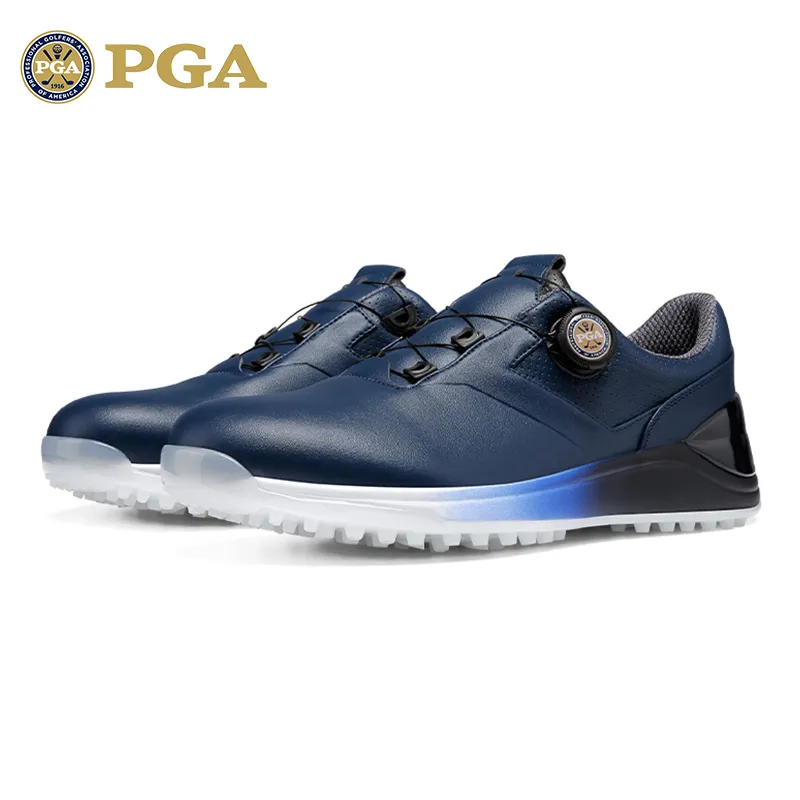 PGA Shock Absorbers With Slip Resistant Features Low Top Golf Shoes Men's Navy Blue-1