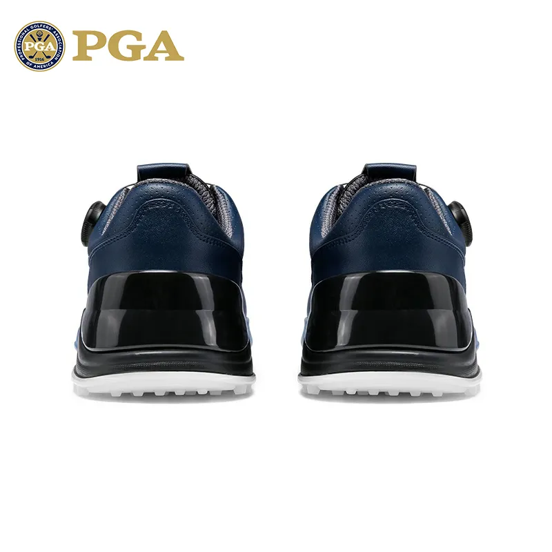 PGA Shock Absorbers With Slip Resistant Features Low Top Golf Shoes Men's Navy Blue-4