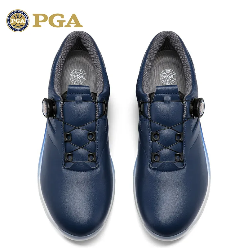 PGA Shock Absorbers With Slip Resistant Features Low Top Golf Shoes Men's Navy Blue-3