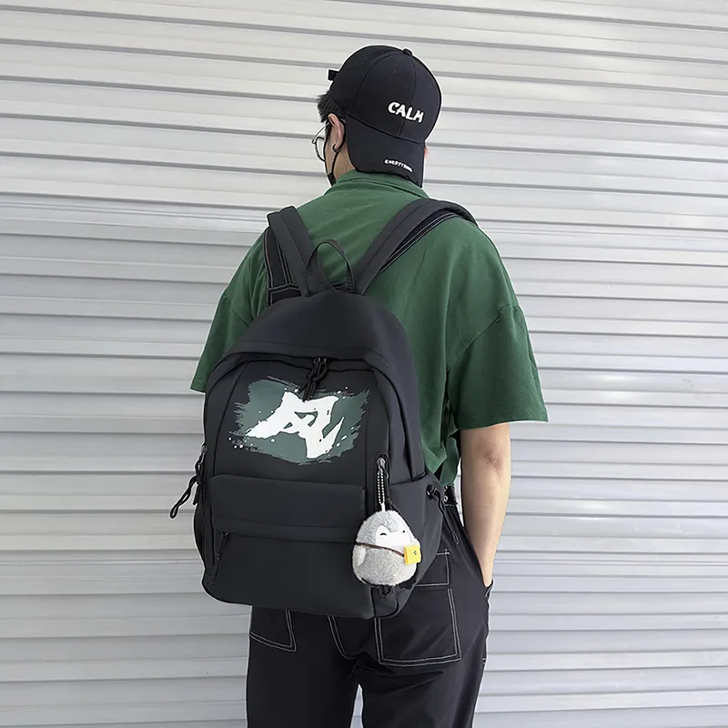 KAKAXI Nylon Backpack Regular Unisex Black/White/Red/Blue-2