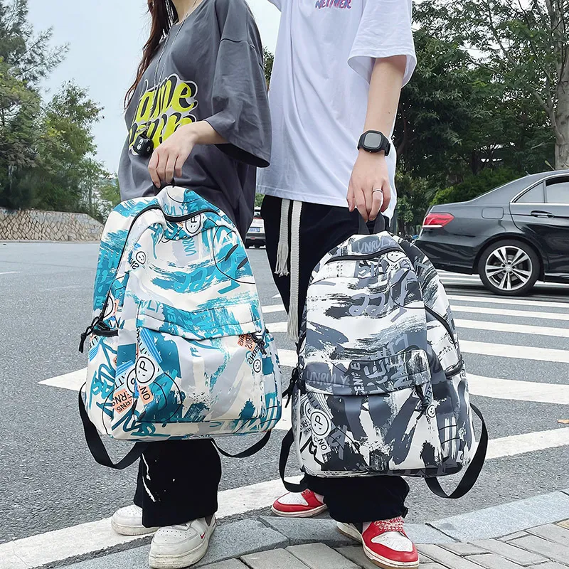 KAKAXI Nylon Laptop Backpack Unisex Black/Blue/Green/Khaki-6