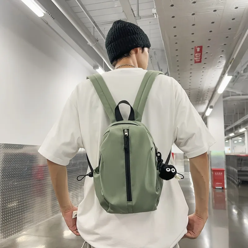 KAKAXI Nylon Backpack Regular Unisex Black/White/Pink/Red/Green-15