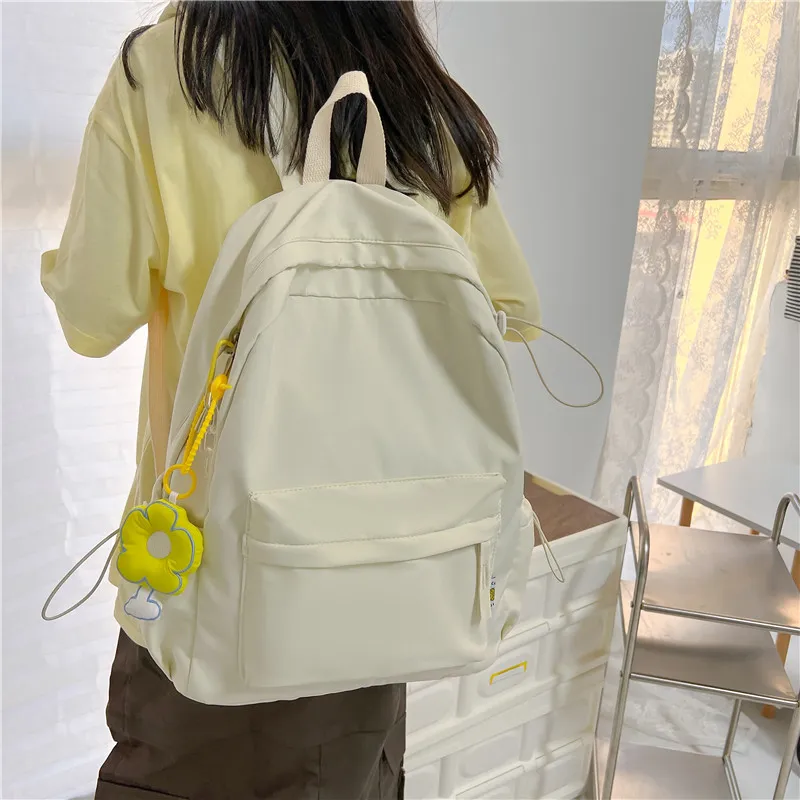 KAKAXI Composite Cloth Backpack Women's Black/White/Red/Green-7