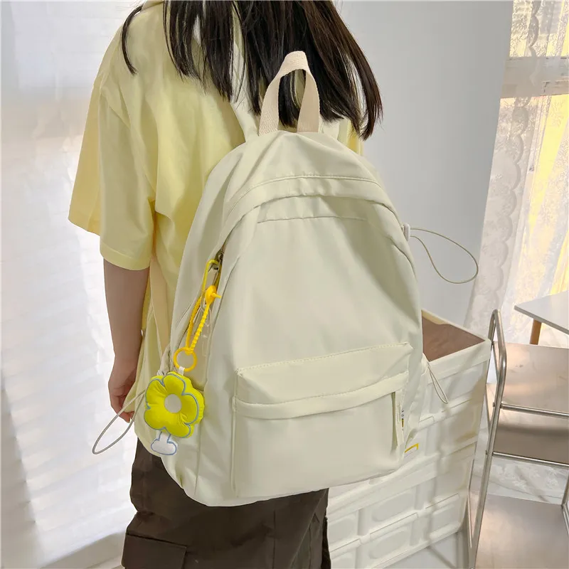 KAKAXI Composite Cloth Backpack Women's Black/White/Red/Green-6