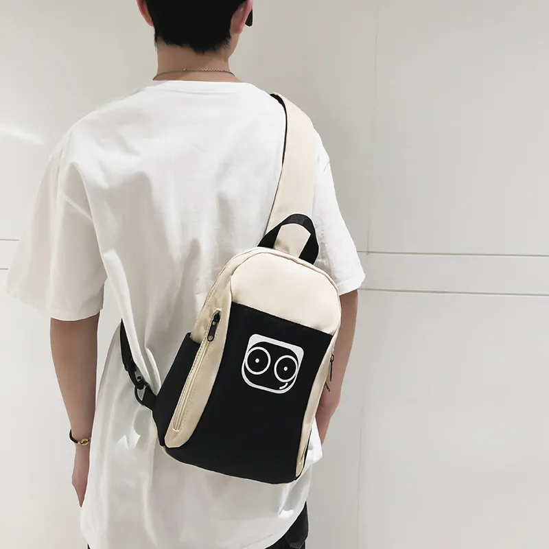 KAKAXI Nylon Sling Bag Shoulder Bag Unisex Yellow/Black/Green/Pink/White-9