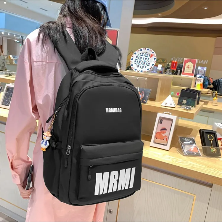 KAKAXI Nylon Laptop Backpack Unisex Black/Yellow Blue/Red Blue/Turquoise/Pink Khaki/Orange Blue-1