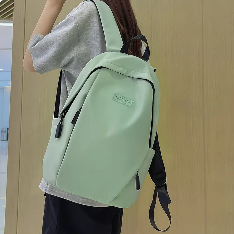 KAKAXI Nylon Backpack Unisex White & Green/Green/Black-4