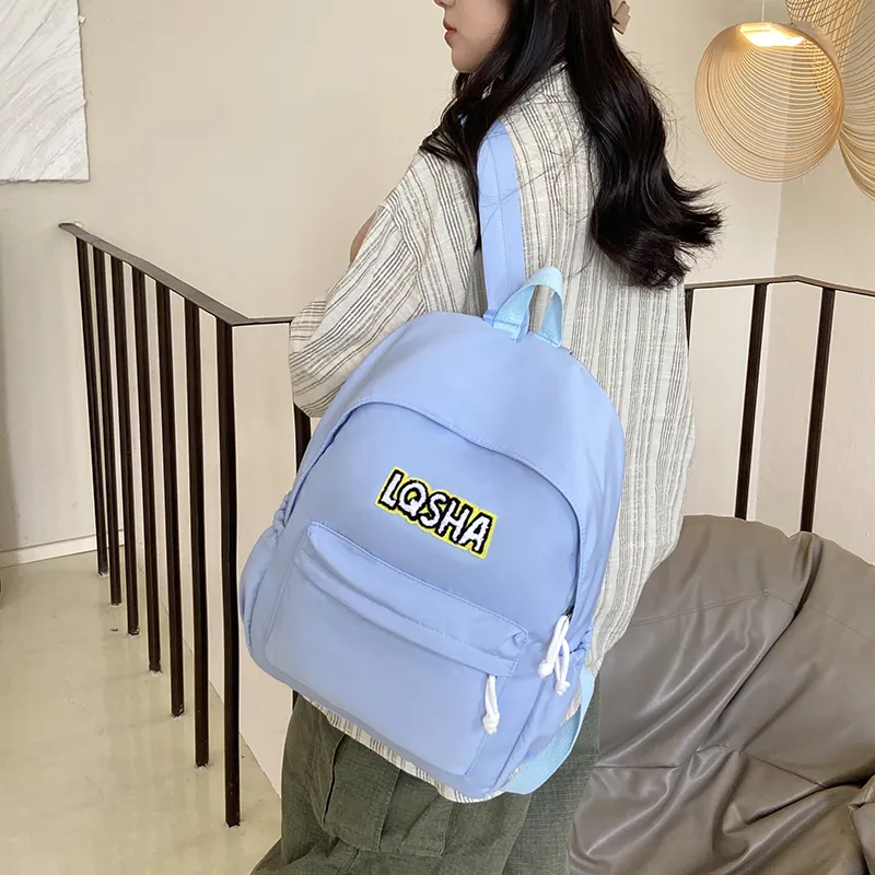 KAKAXI Nylon Backpack Unisex Black/White/Red/Yellow-16