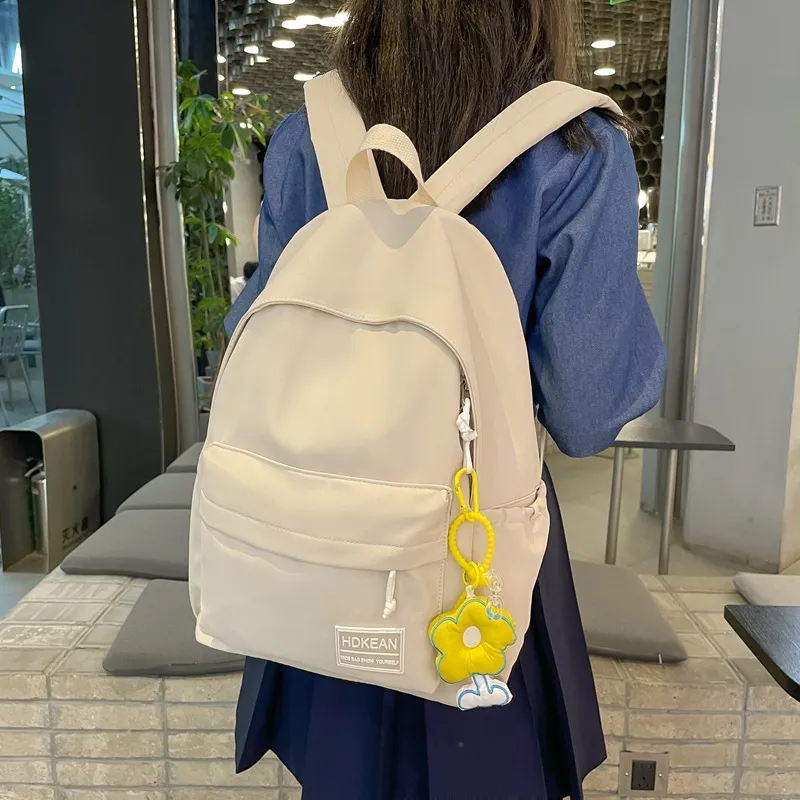 KAKAXI Nylon Backpack Unisex Orange/Blue/Black/White/Green-10