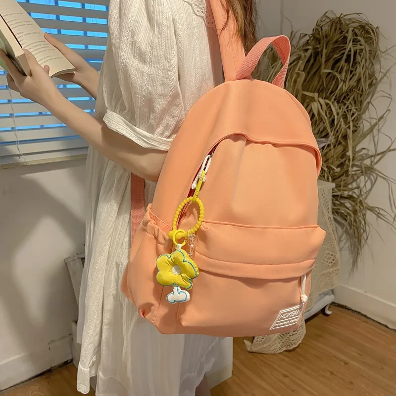 KAKAXI Nylon Backpack Unisex Orange/Blue/Black/White/Green-1