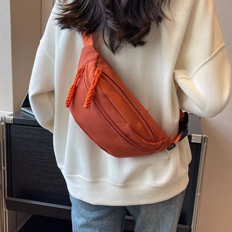 CMLZIUA Canvas Bag Cell Phone Fanny Pack Sling Bag Shoulder Bag Crossbody Bag Regular Unisex Multicolor-2