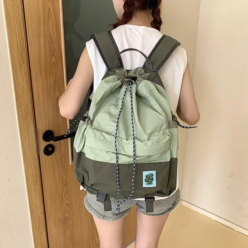 KAKAXI Nylon Backpack Unisex Yellow/Green-6
