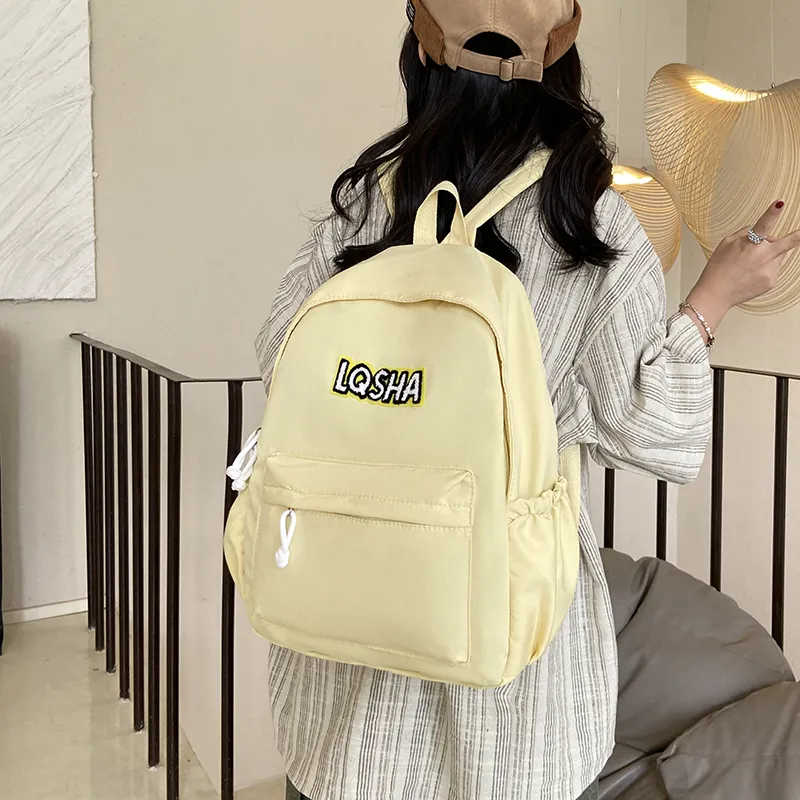 KAKAXI Nylon Backpack Unisex Black/White/Red/Yellow-10