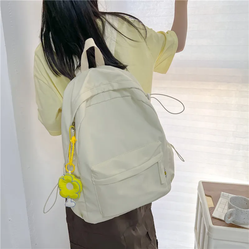 KAKAXI Composite Cloth Backpack Women's Black/White/Red/Green-8