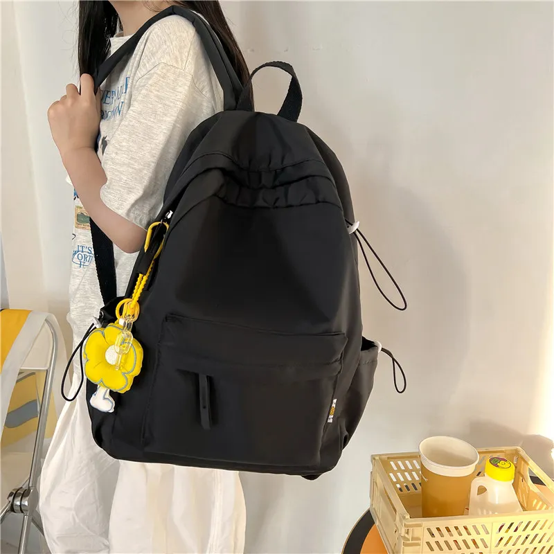 KAKAXI Composite Cloth Backpack Women's Black/White/Red/Green-4