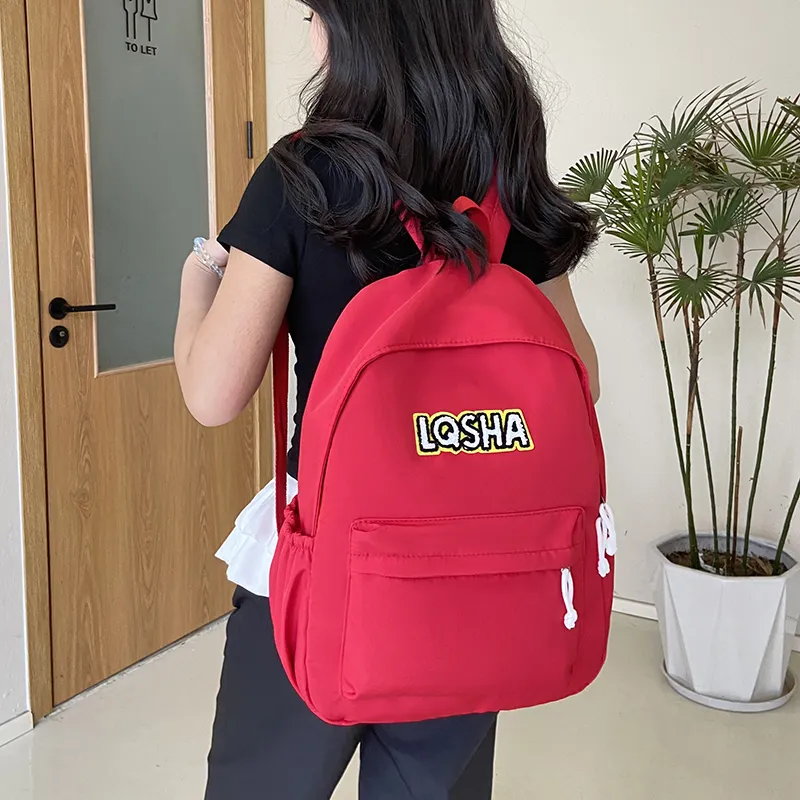 KAKAXI Nylon Backpack Unisex Black/White/Red/Yellow-8