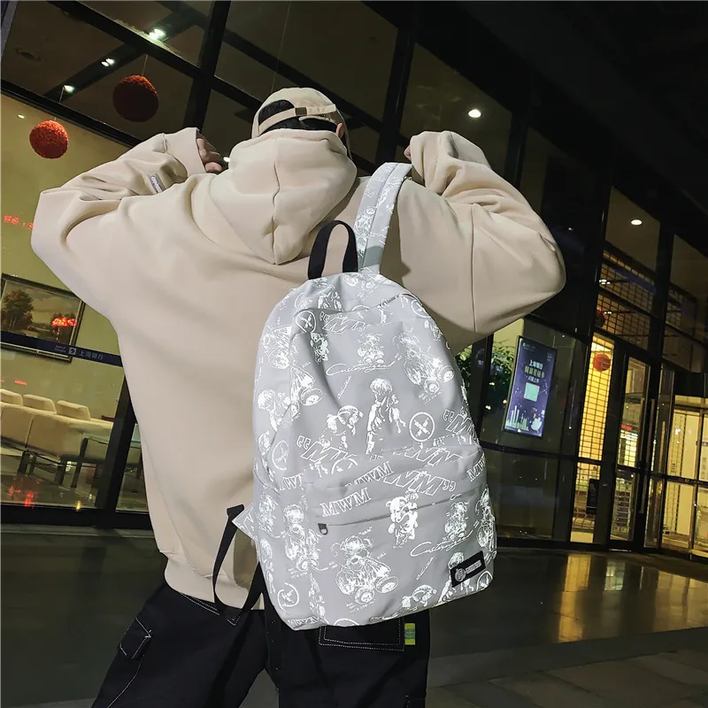 KAKAXI Nylon Backpack Regular Unisex Multicolor-1