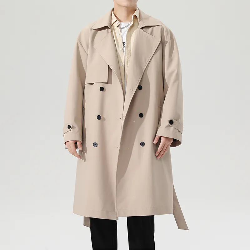 Cotton Trench Coats Unisex-5