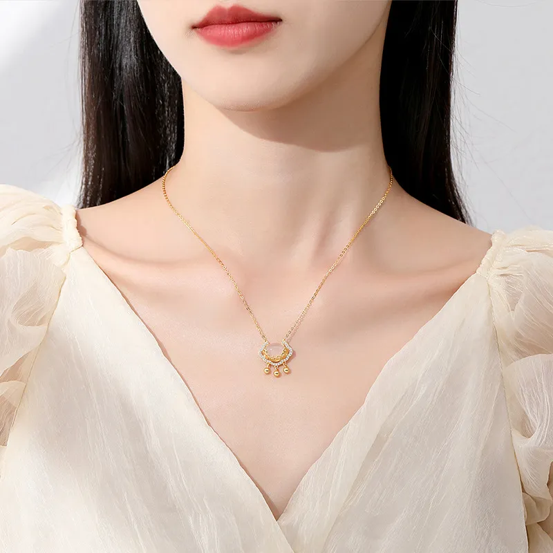 Specialoutlook Chalcedony Necklaces Women's-5
