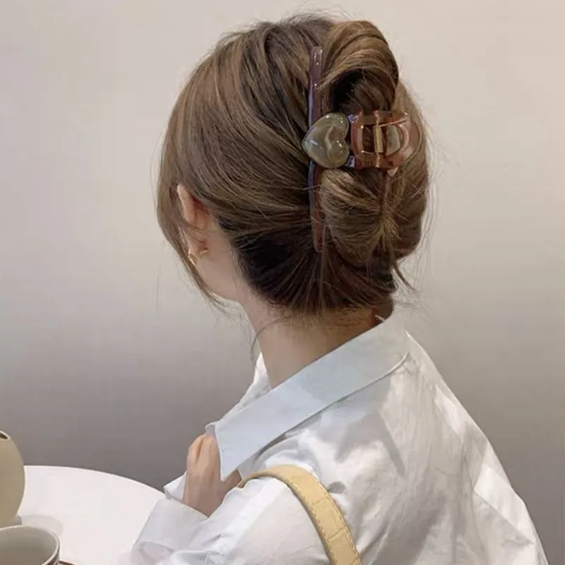 Specialoutlook Acrylic Hair Clips Women's-1