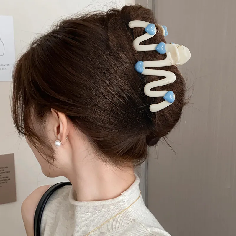Specialoutlook Acrylic Hair Clips Women's-1