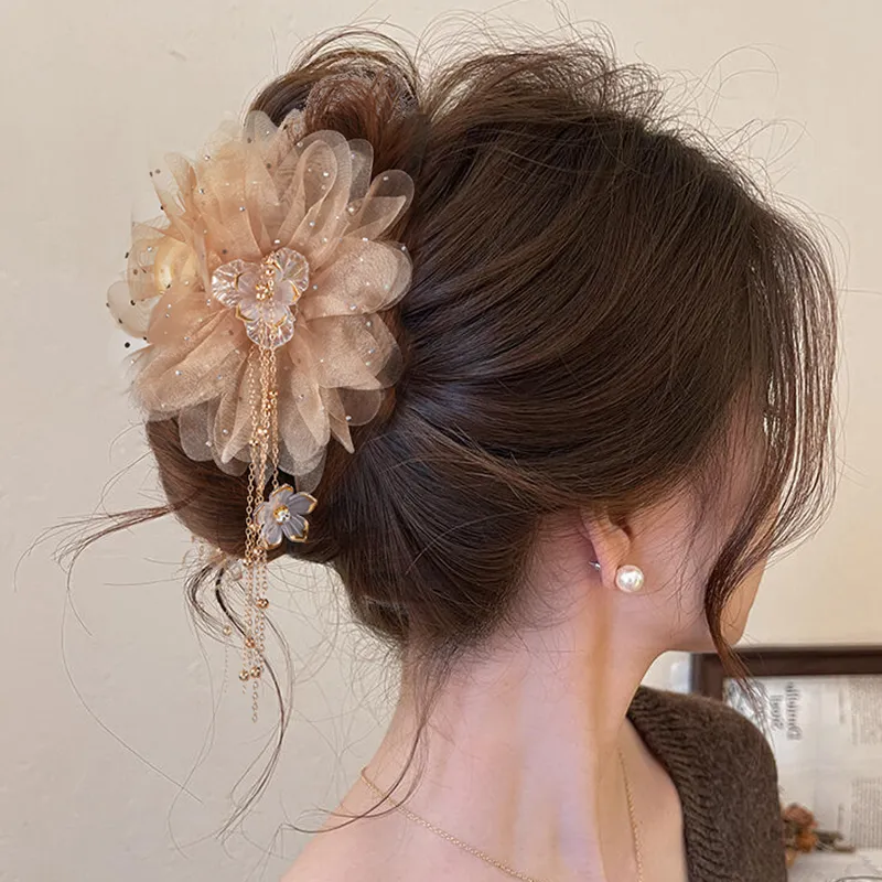 Specialoutlook Acrylic Hair Clips Women's-1
