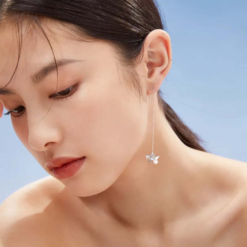Specialoutlook Freshwater Pearl Drop Earrings Women's-1