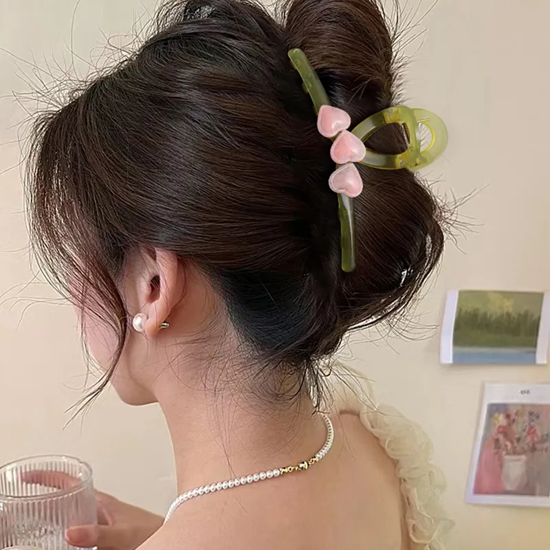Specialoutlook Acrylic Hair Clips Women's-1