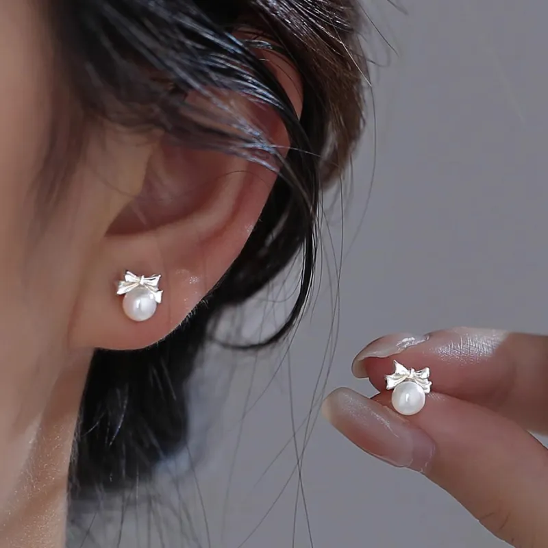 Specialoutlook Sterling Silver Stud Earrings Unisex-2