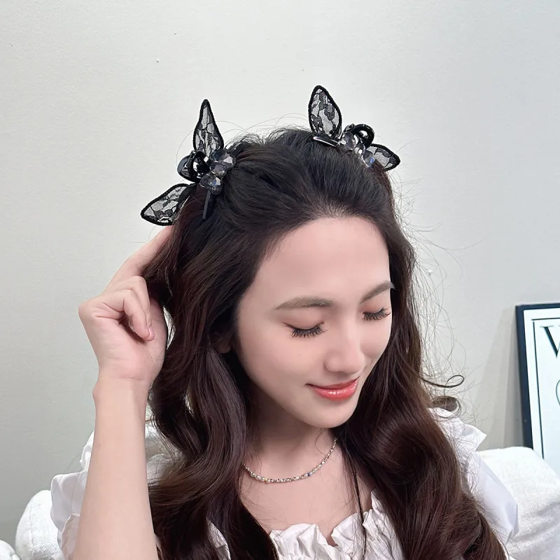 Specialoutlook Acrylic Hair Clips Women's-2
