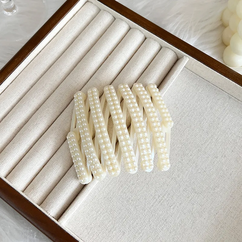 Specialoutlook Acrylic, Faux Pearl Headbands Women's-2