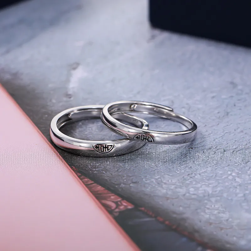 Vegetarian 925 Sterling Silver Rings Unisex-1