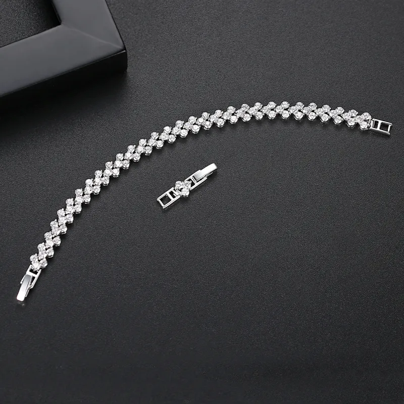 Vegetarian Zircon Bracelets Women's-3