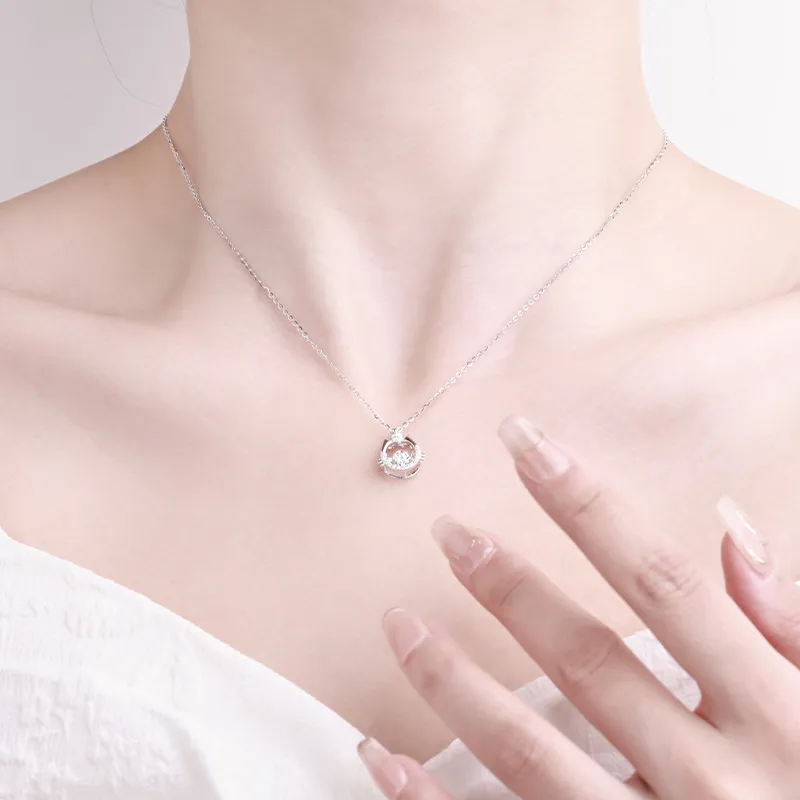 Vegetarian 925 Sterling Silver Necklaces Women's-4