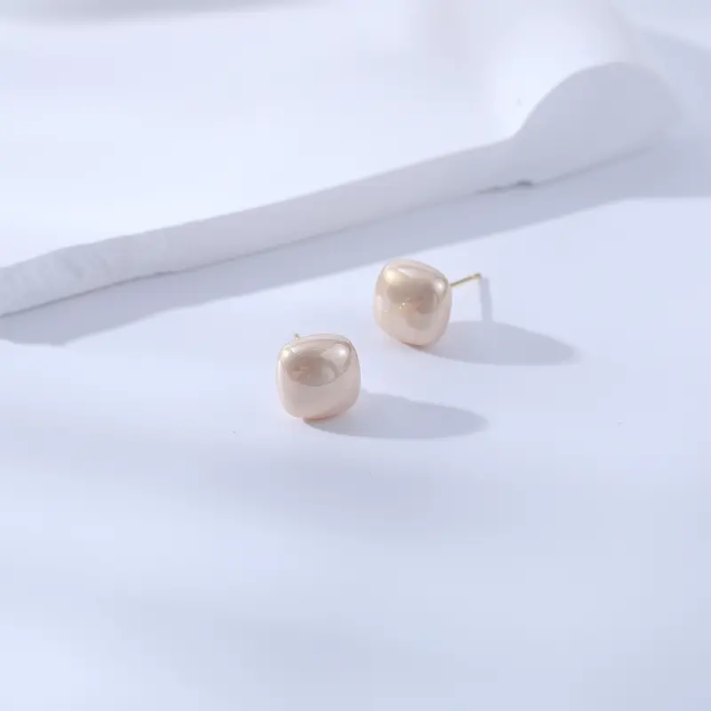 Vegetarian S925 Silver Stud Earrings Women's-4