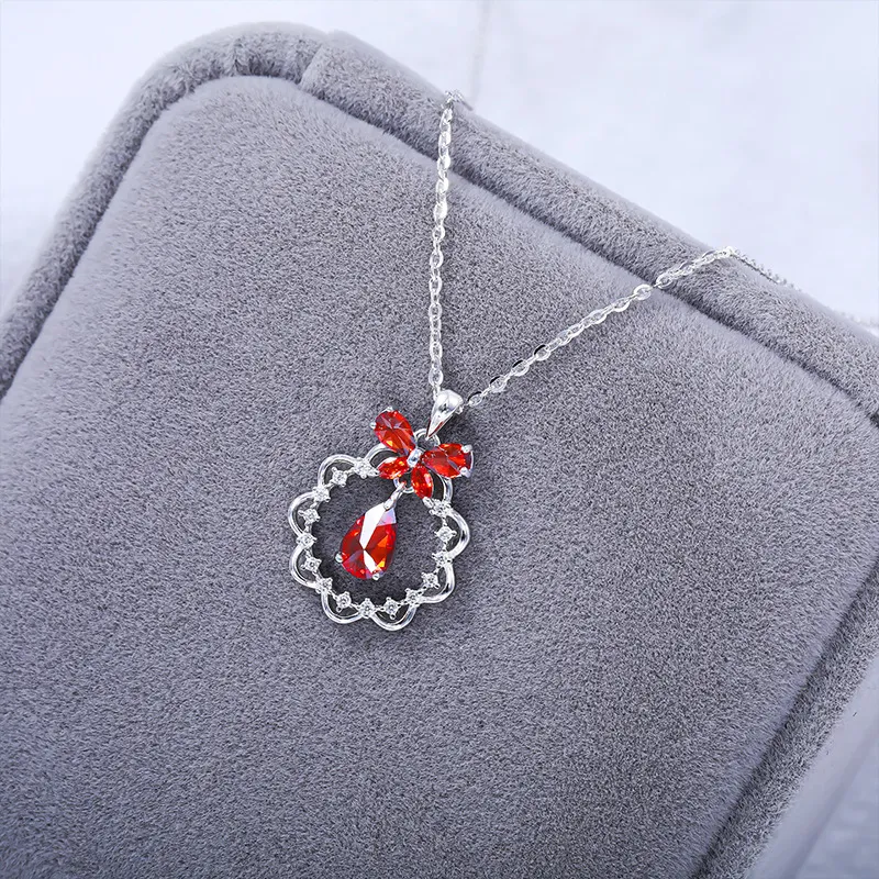 Vegetarian 925 Sterling Silver Necklaces Women's-1