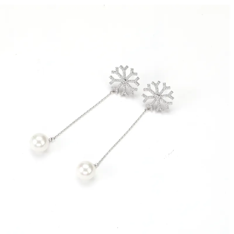 Vegetarian S925 Silver Earrings Women's-1