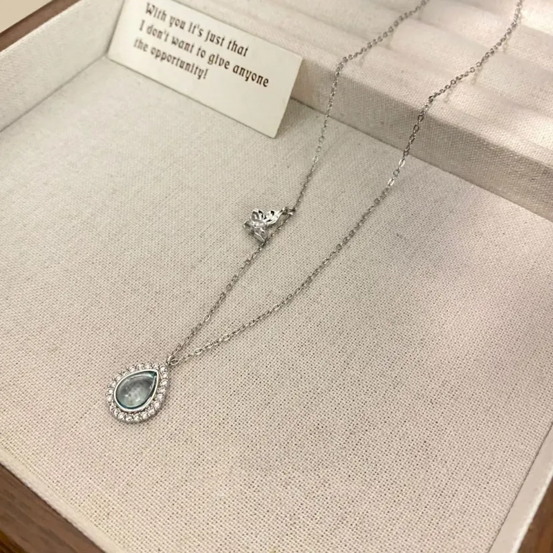 Vegetarian Zircon Necklaces Unisex-2