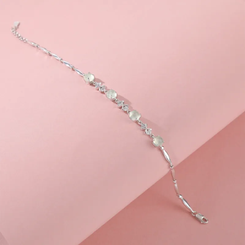 Vegetarian S925 Silver Bracelets Women's-2