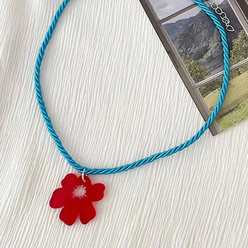 Vegetarian Acrylic Necklaces Women's-1