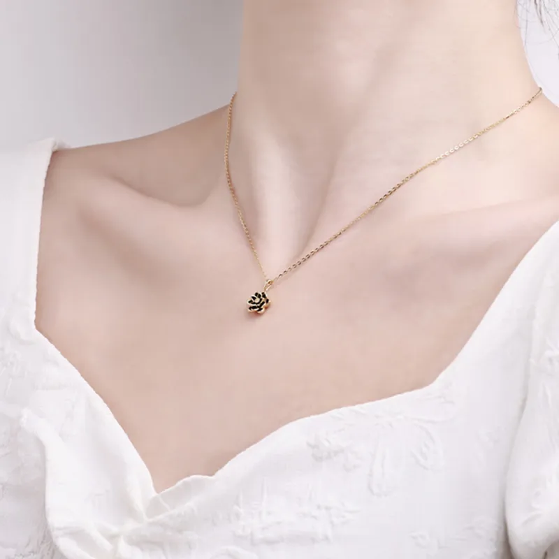Vegetarian 925 Sterling Silver Necklaces Unisex-5