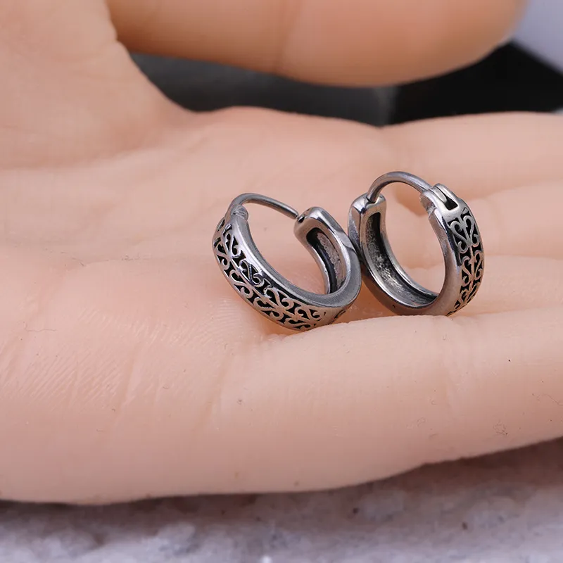 Vegetarian Titanium Steel Earrings Women's-1