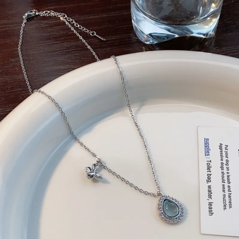 Vegetarian Zircon Necklaces Unisex-3
