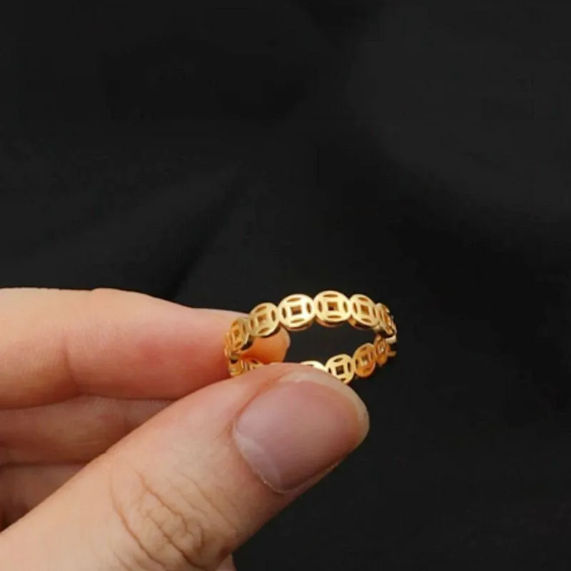 Vegetarian Titanium Steel Rings Unisex-2