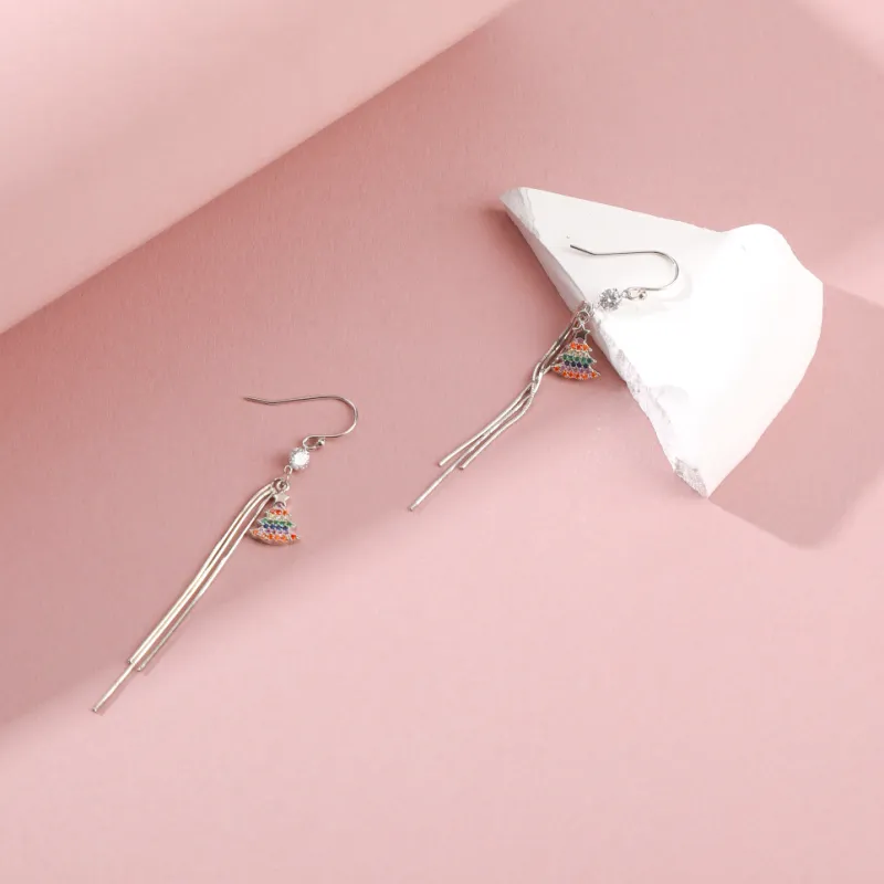 Vegetarian S925 Silver Earrings Women's-3