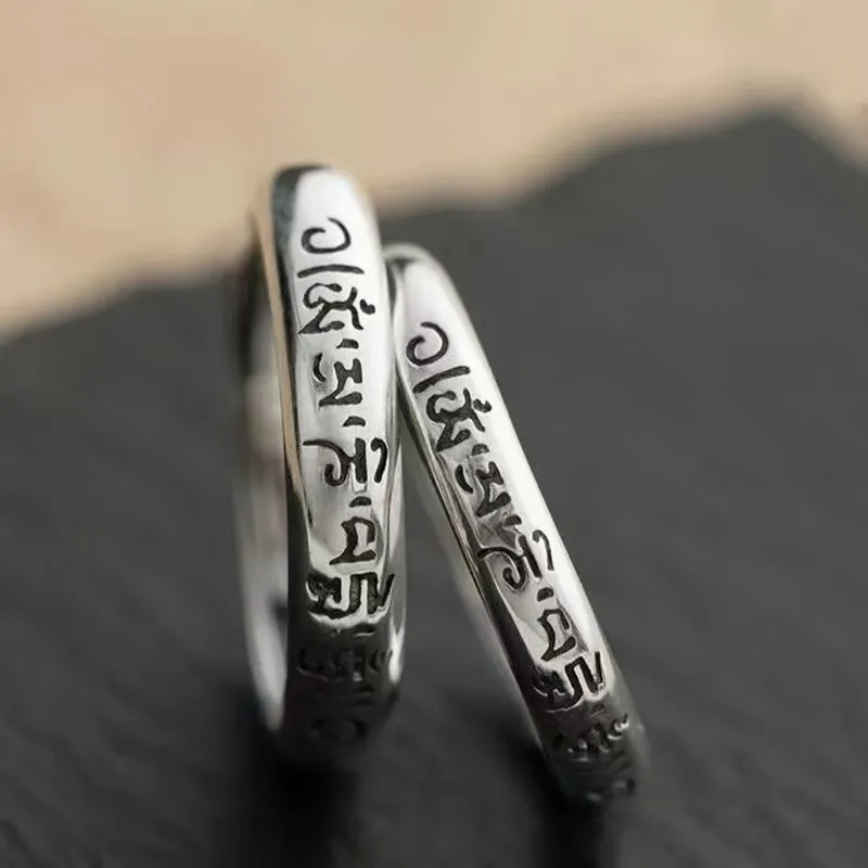 Vegetarian 925 Sterling Silver Rings Unisex-5