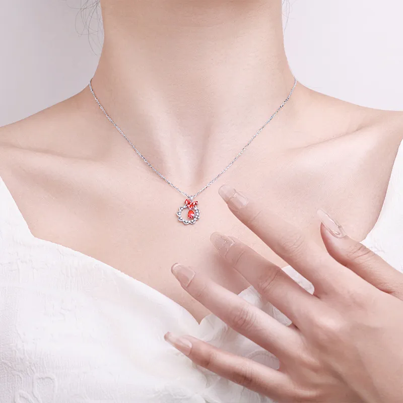 Vegetarian 925 Sterling Silver Necklaces Women's-4