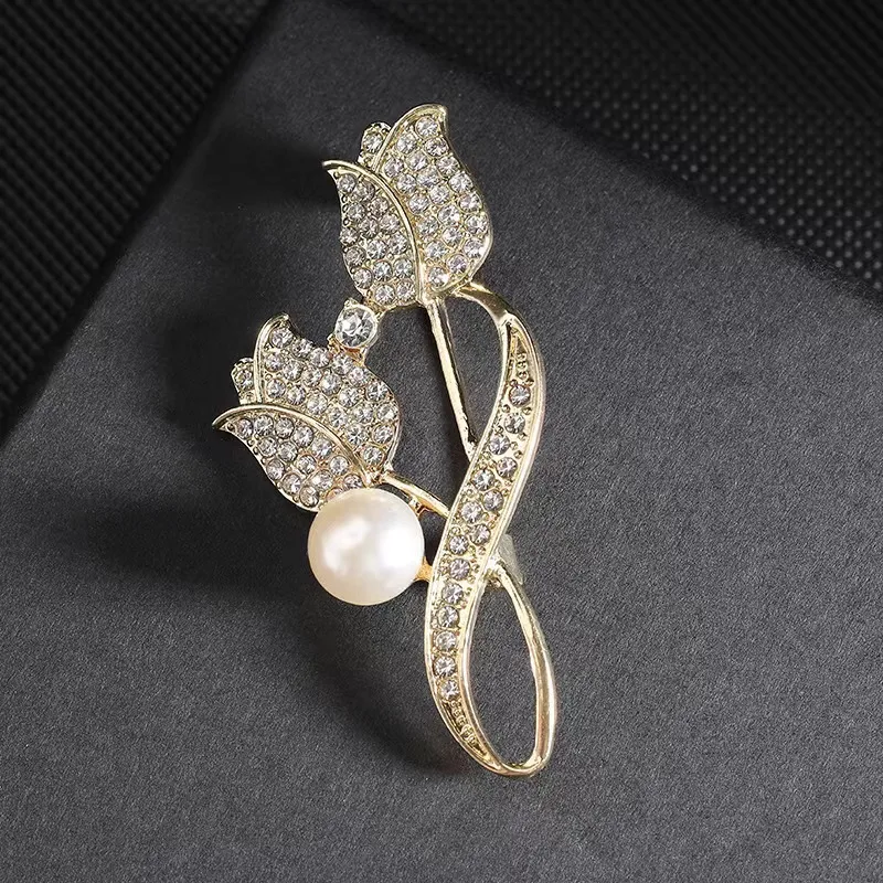 Vegetarian Alloy Zircon Brooches Women's-2