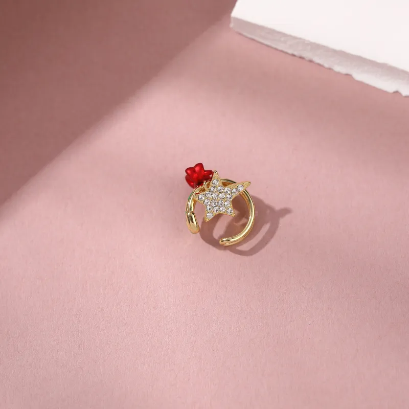 Vegetarian Alloy Clip On Earrings Women's-3